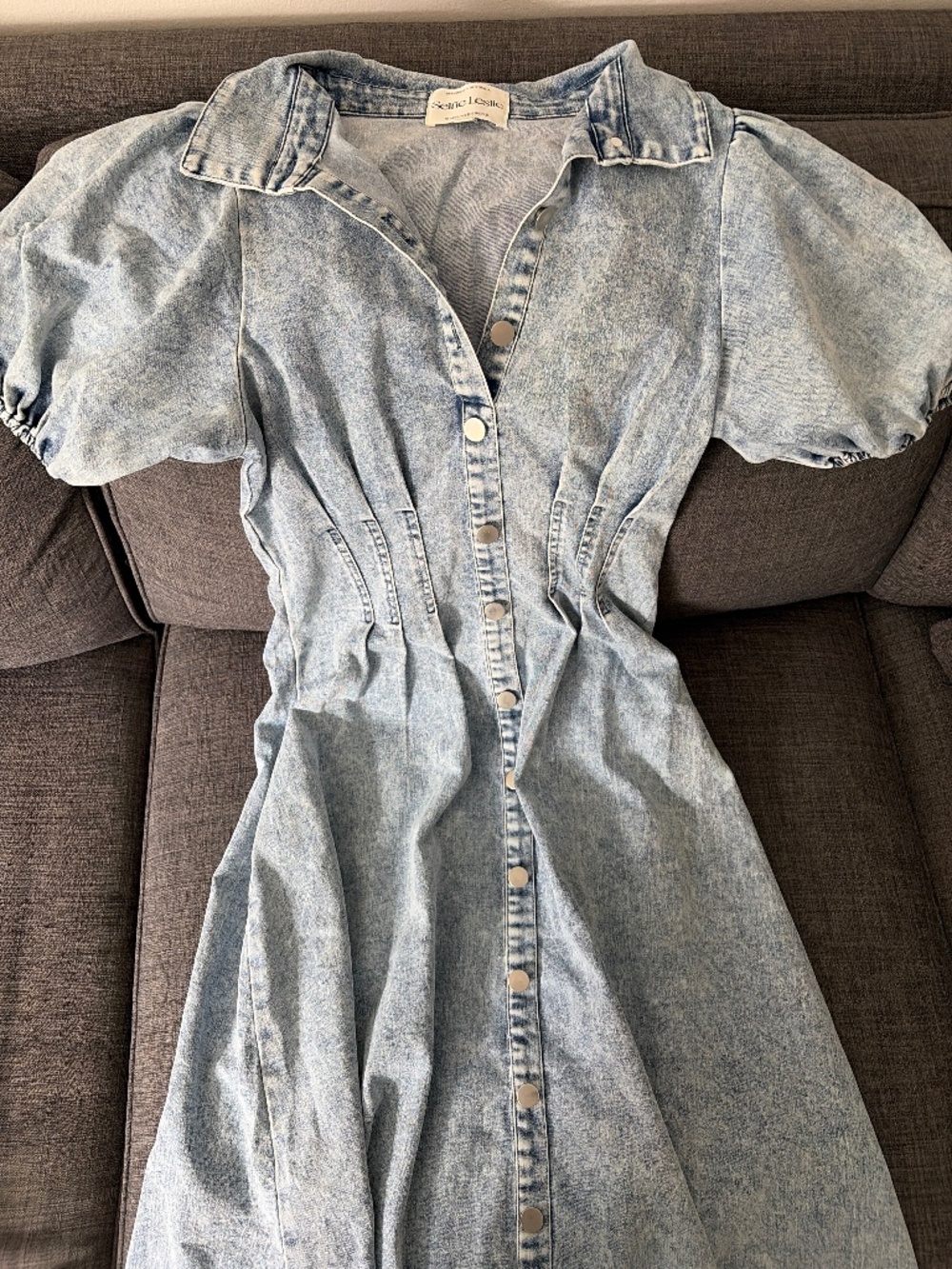 Selfie Leslie Jean Midi Dress Size xs